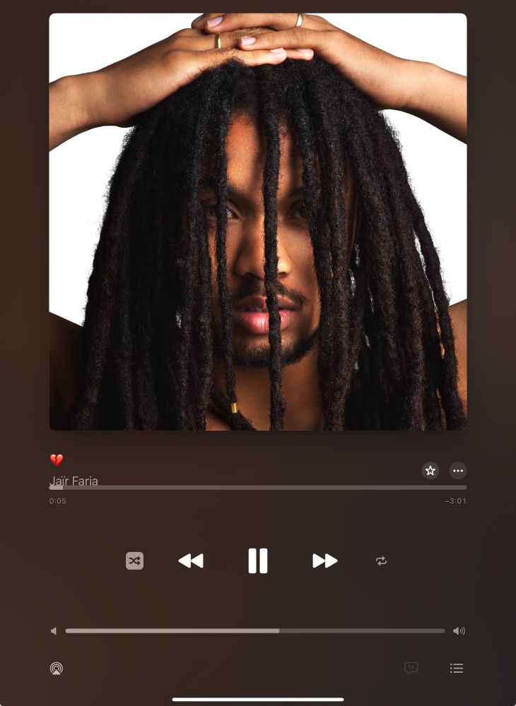 Screenshot of song broken heart by Jaïr Faria