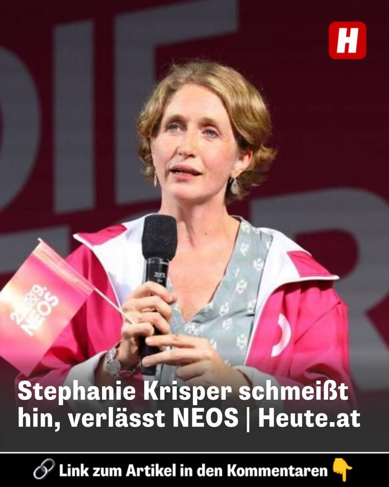 Das Bild zeigt die NEOS Abgeordnete Stephanie Krisper und die Schlagzeile: Stephanie Krisper schmeißt hin, verlässt NEOS/    Heute. at