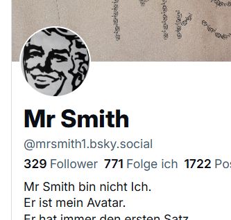 Ausschnitt aus meinem Profil. ich habe 329 Follower