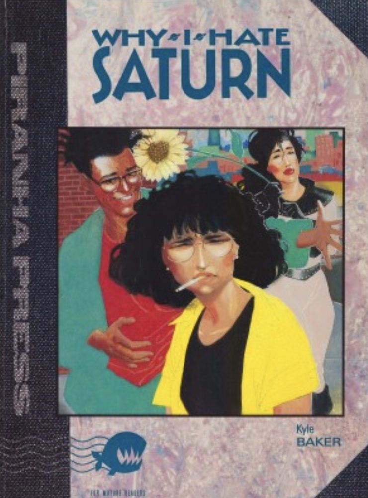 original cover to Kyle Baker's Why I Hate Saturn graphic novel.