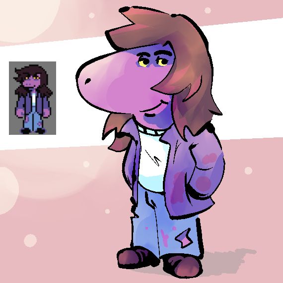 Susie Deltarune but like the really chill guy