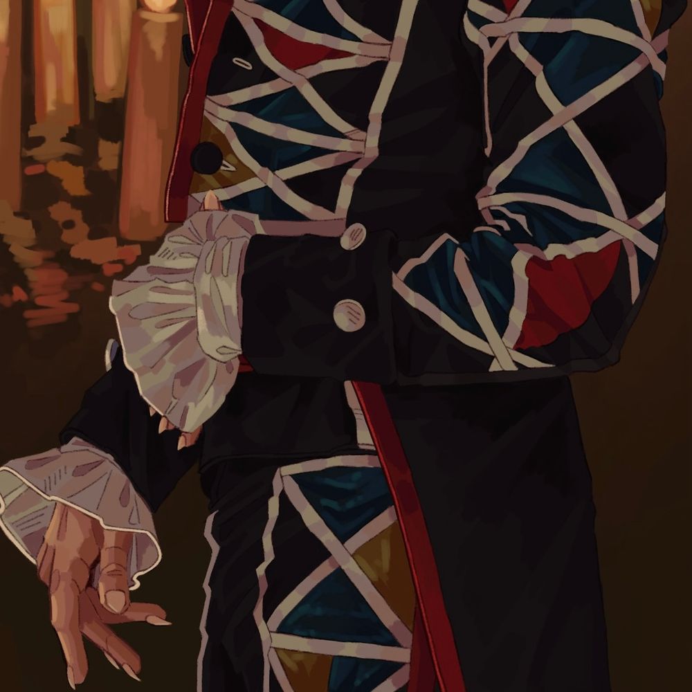 Close up of the details on Lestat’s outfit from the previous drawing. 