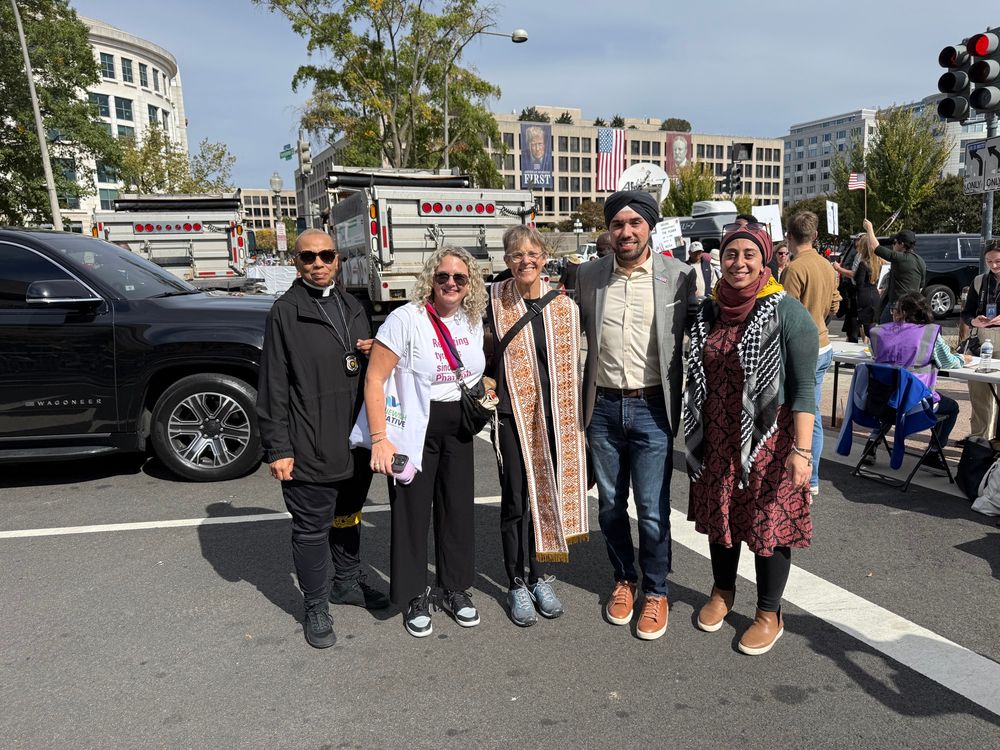 5 people backstage at no kings in Washington, D C.