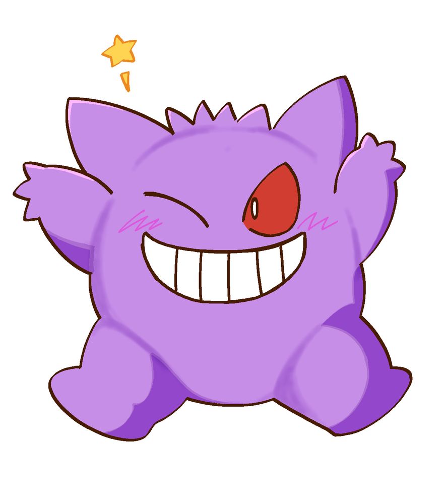 ウィンクしてるゲンガーのファンアート
