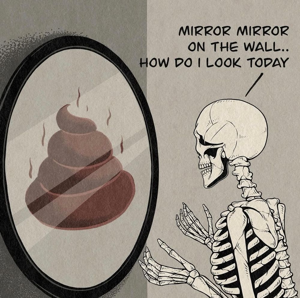 Skully looks like shit in a mirror 🪞