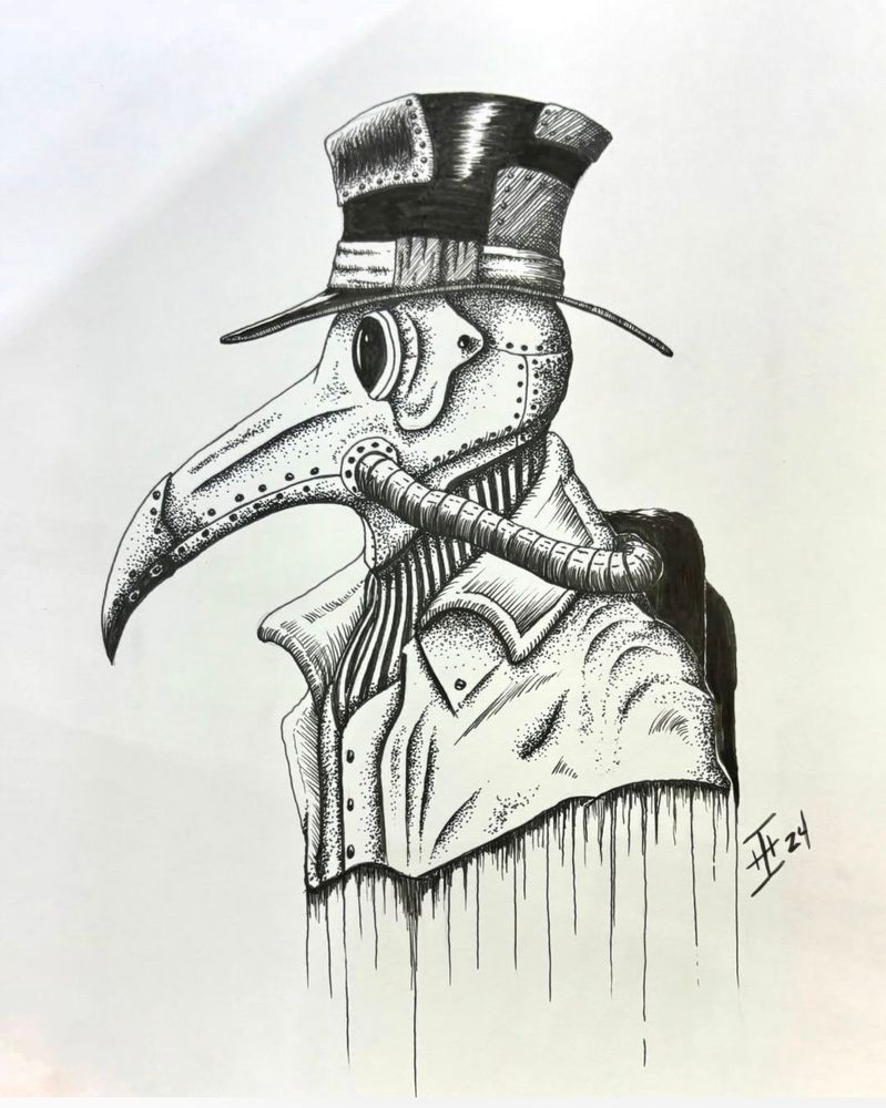 Steam punk plague doctor