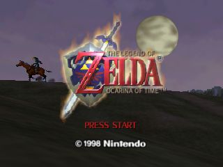 The tile screen for The Legend of Zelda: Ocarina of Time
