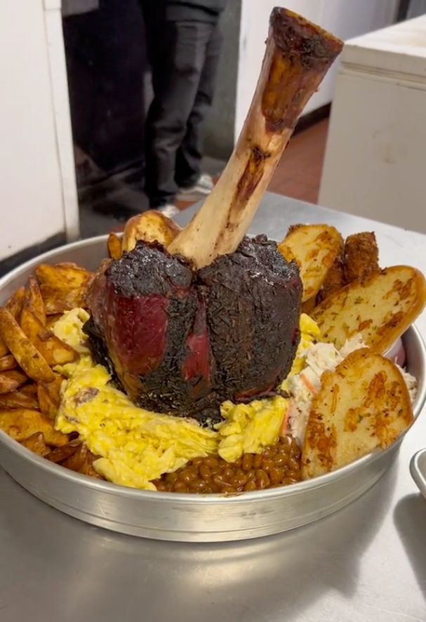 The Thor's Hammer meal offered by a restaurant in Washington: the aforementioned stupid amount of food arranged artistically to look like Thor's hammer striking the ground.
