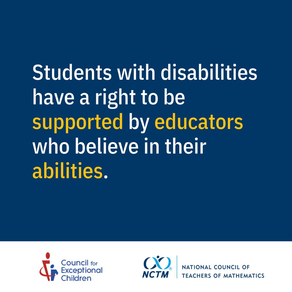 Students with disabilities have a right to be supported by educators who believe in their abilities. 