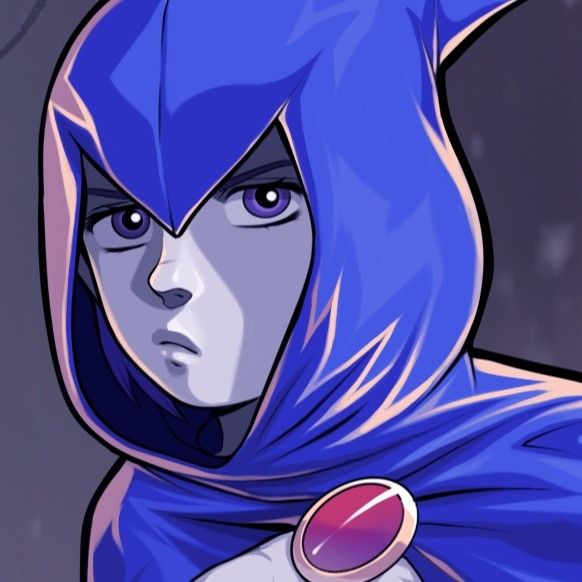 Fan art of Raven from Teen Titans. 