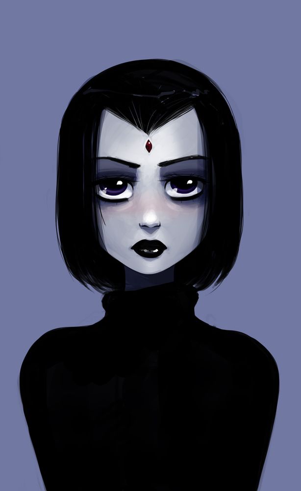 Fan art of Raven from DC Comics.