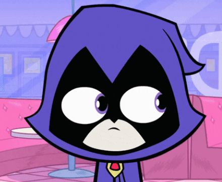 A picture of Raven from the cartoon Teen Titans Go
