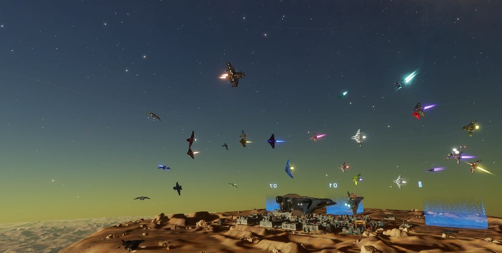 50 or so Mandalays in Flight