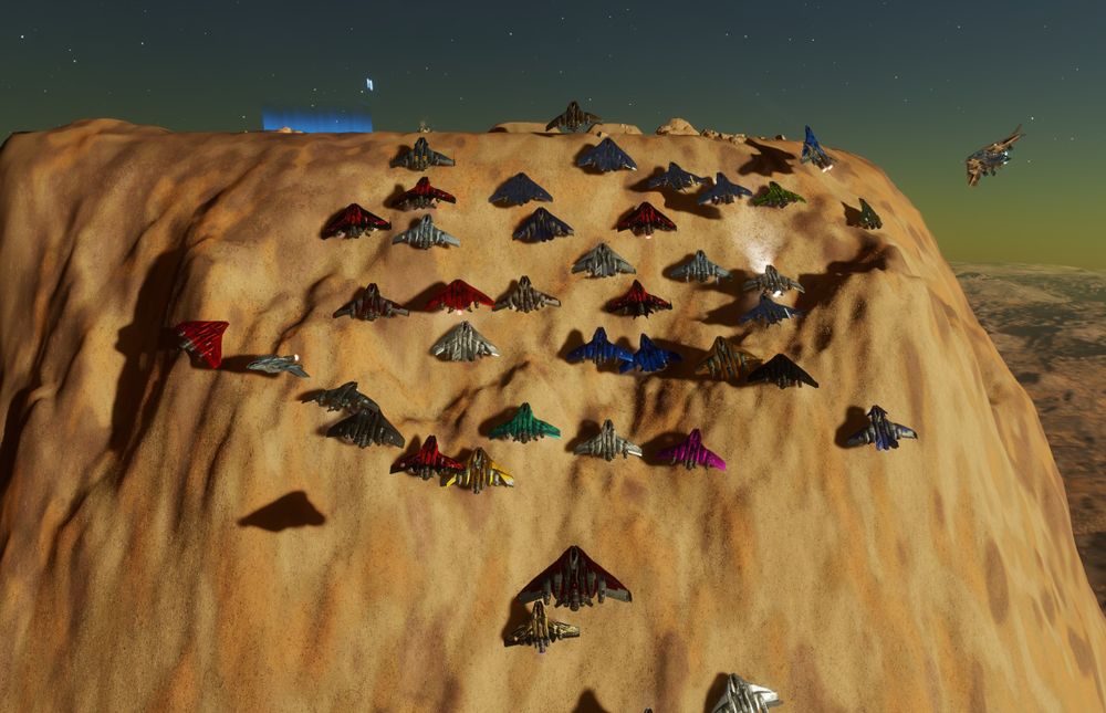 50 or so Mandalays in Flight