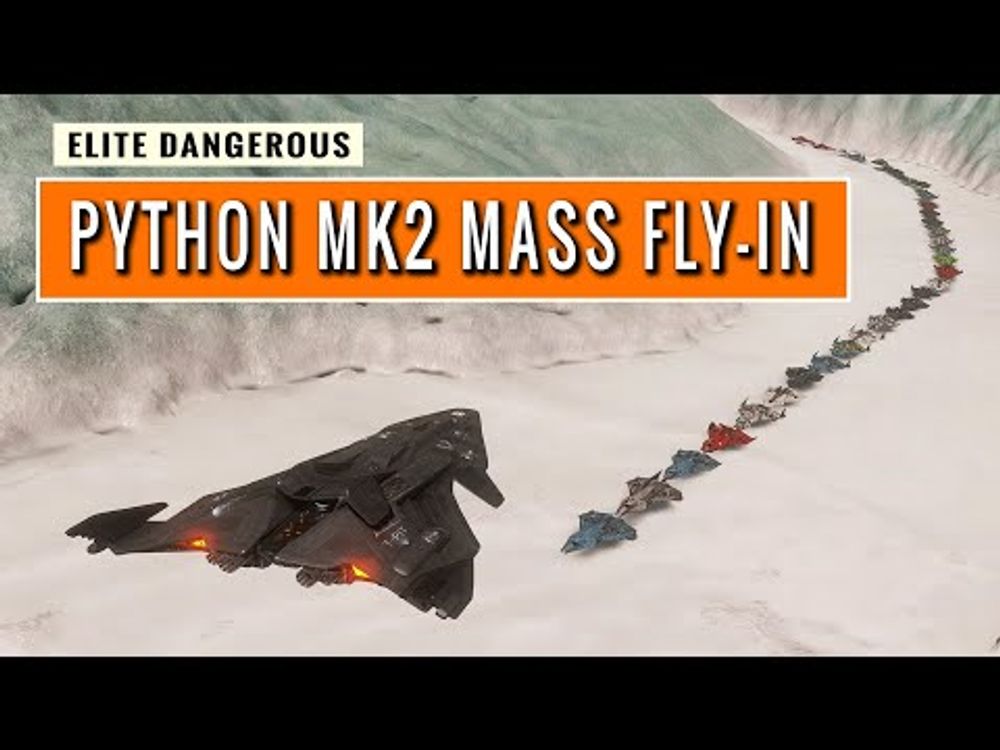 Elite Dangerous:  Python MK2 Mass Fly-in