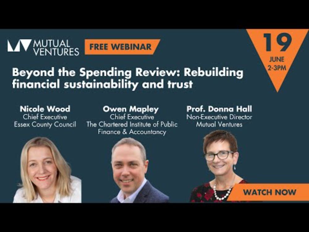 Beyond the Spending Review: Rebuilding financial sustainability and trust