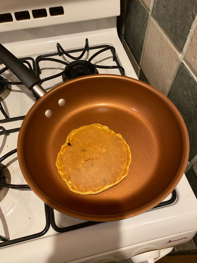 Banana pancake (kind of burnt)