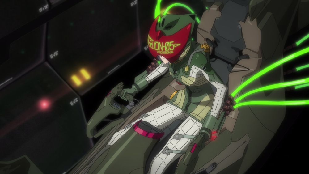 Mari in Unit 05's entry plug
