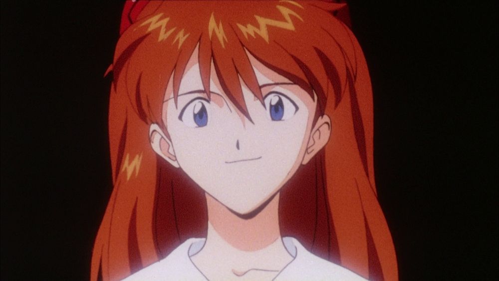Asuka smiling