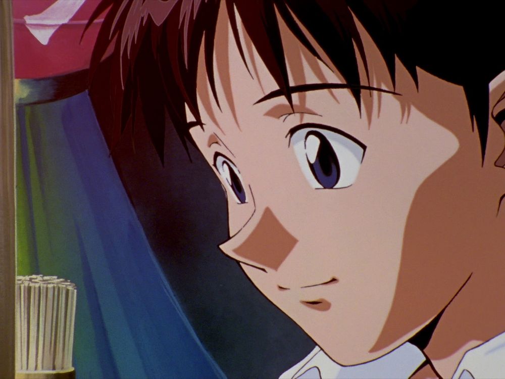 Shinji smiling