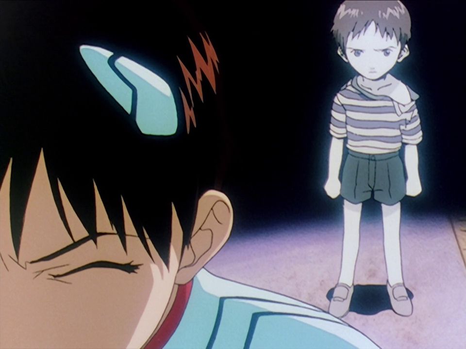 Little Shinji mad at Shinji
