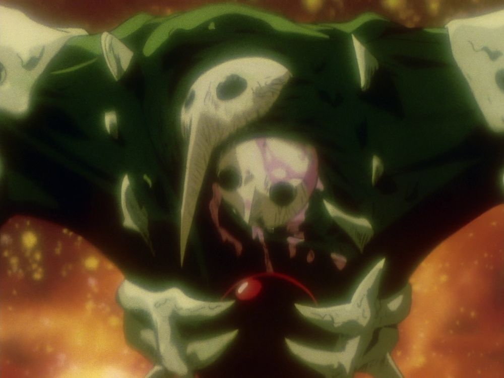 Sachiel growing a new head or face