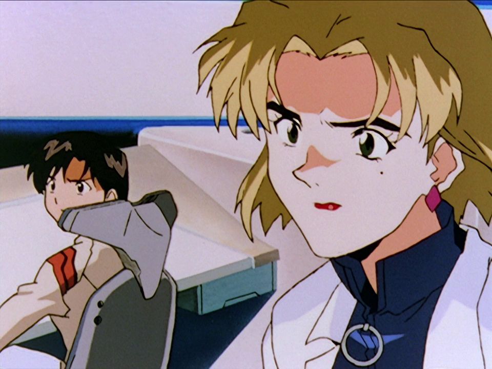 Maya and Ritsuko on the command center bridge