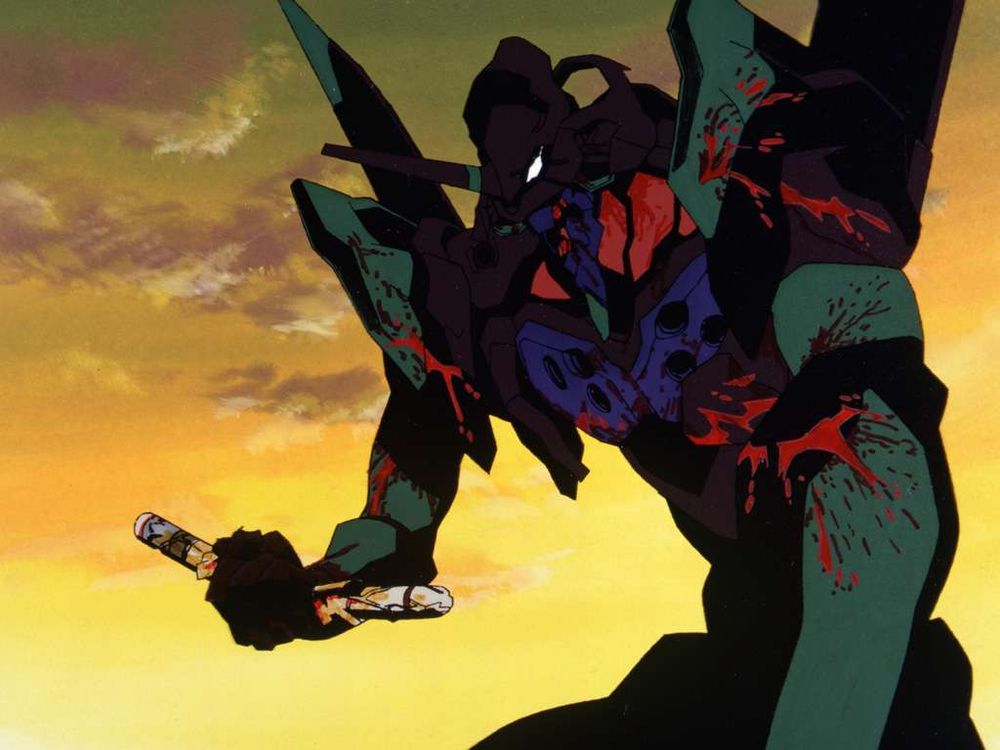 An animation cel of Unit 01