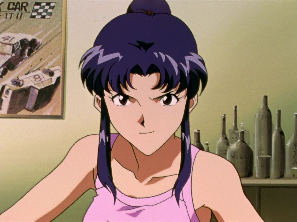 Misato smiling