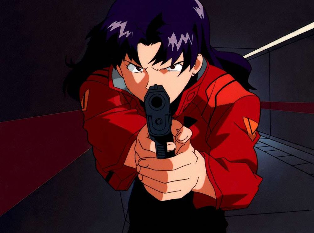 An animation cel of Misato