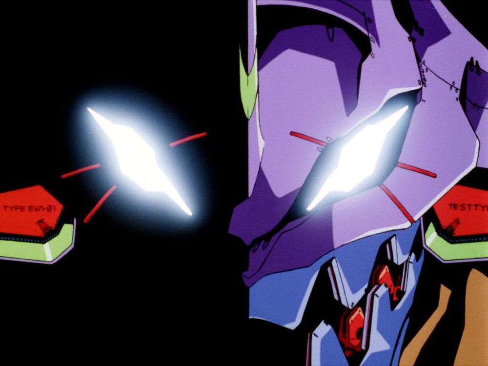 An animation cel of Unit 01