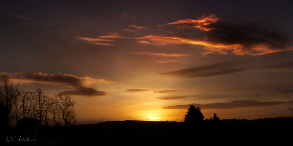 morning sunrise last year