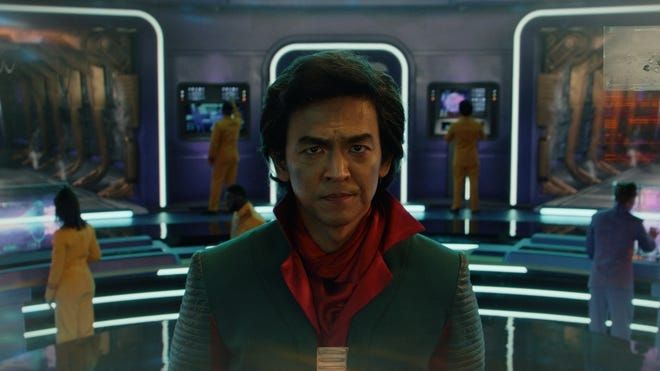John Cho in Murderbot's "Sanctuary Moon" scenes.