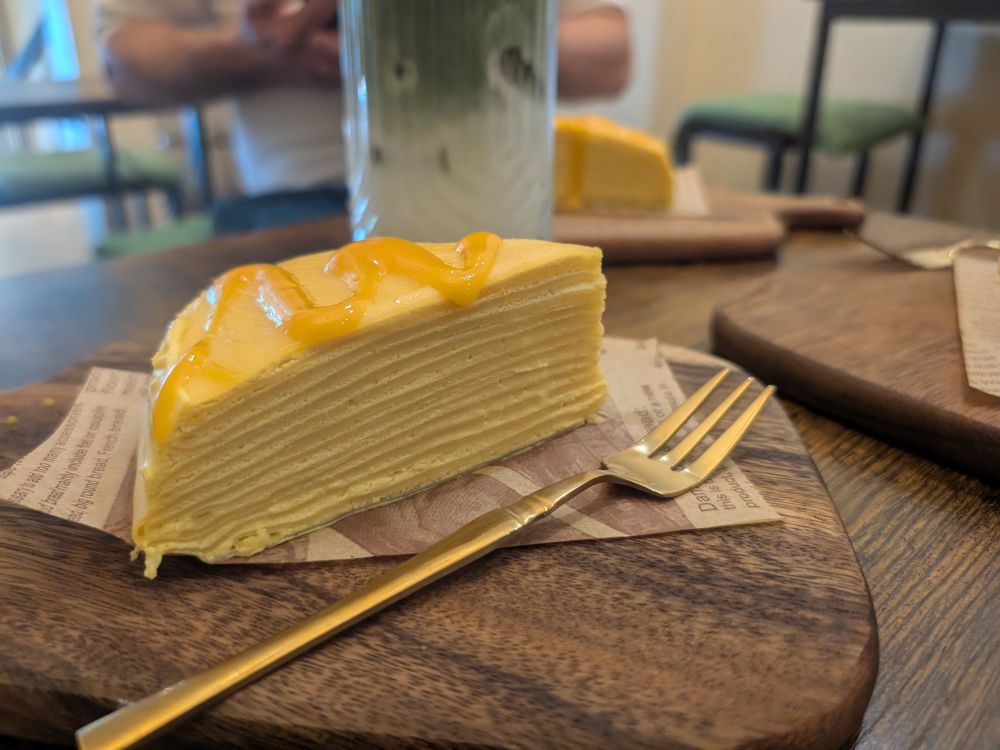 Photo of millefeuille mango cake
