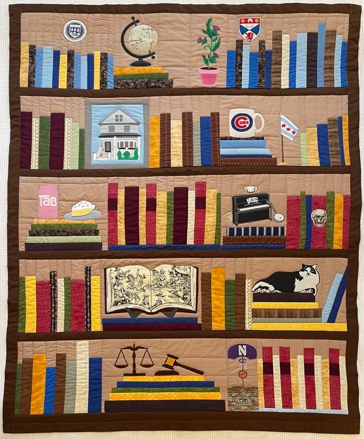 Bookshelf quilt 