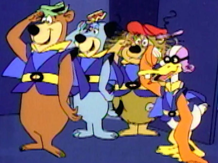 The Galaxy Goof-Ups, Yogi Bear, Huckleberry Hound, Scare Bear? and Quack-Up? I think those were their names?