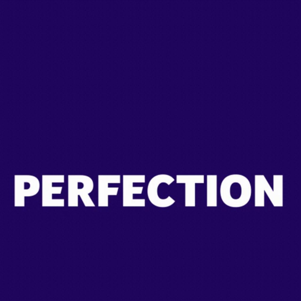 a purple background with progress perfection written in pink letters