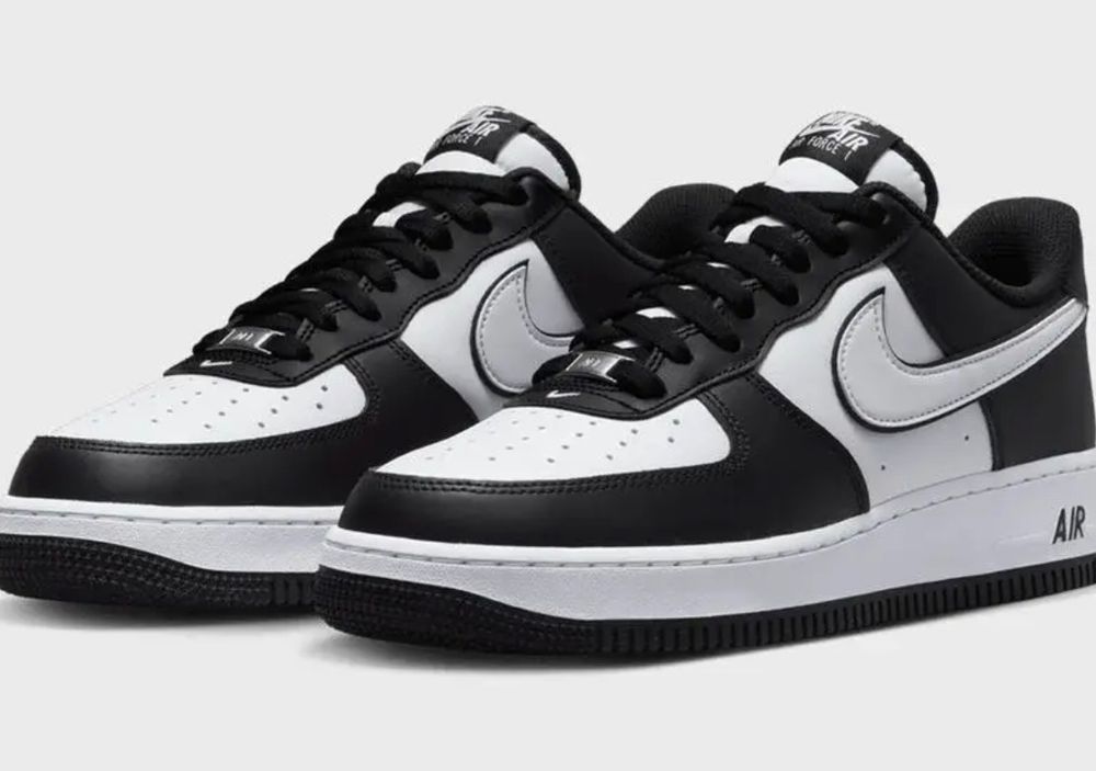 Nike Air Force one in schwarz weiß