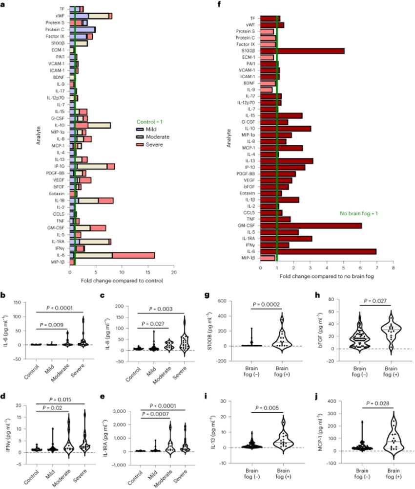 Blood–brain barrier disruption and sustained systemic inflammation in individuals with long COVID-associated cognitive impairment - Nature Neuroscience