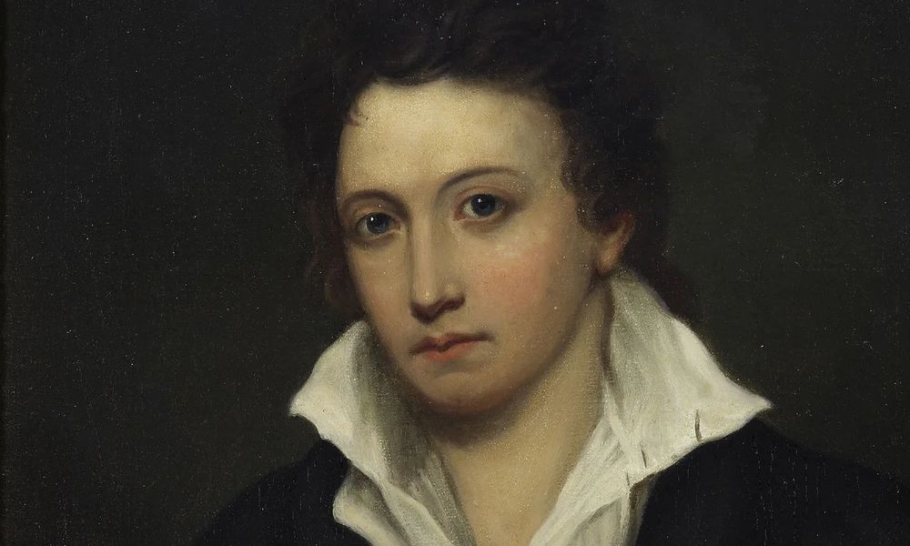 An undated, color painting of Percy Bysshe Shelley.
Photo of painting: Oxford
Image source: The Guardian (news website)