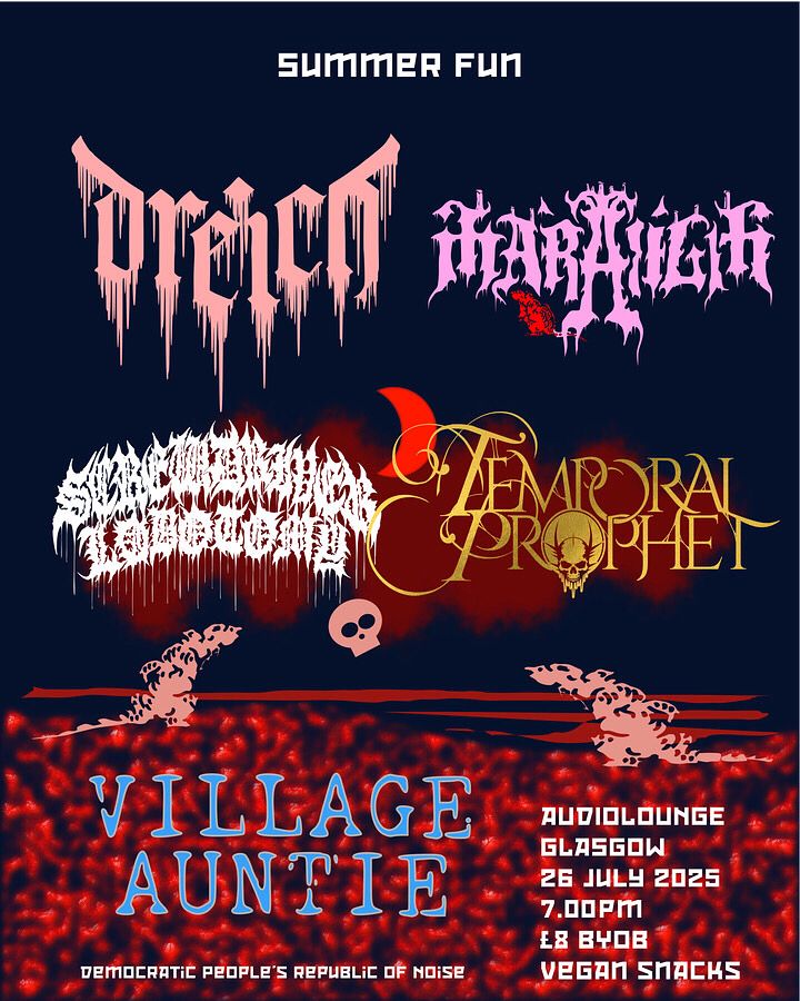 Show at Audiolounge, Glasgow at 7pm on Saturday 26 July 