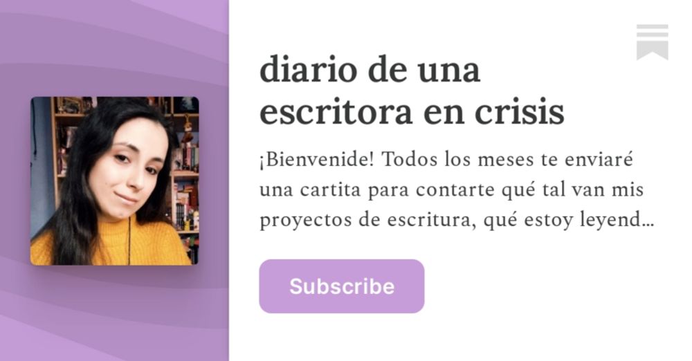 diario de una escritora en crisis | Noelia | Substack