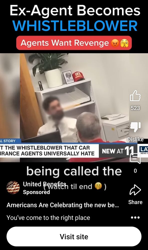 "Insurance whistleblower" Ad