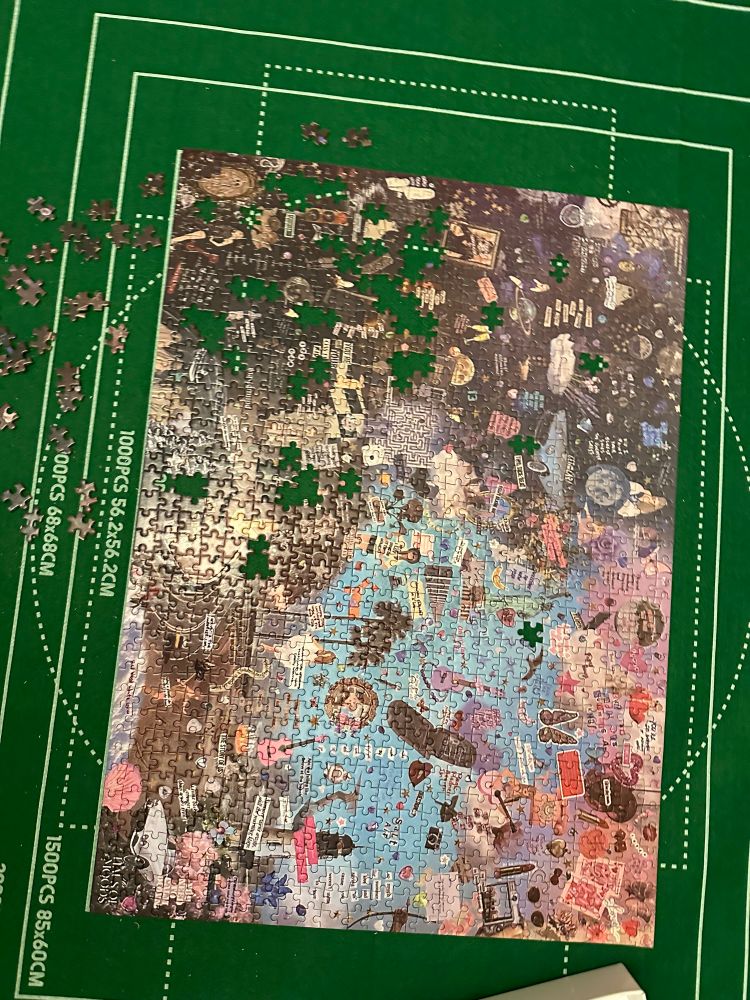 Taylor Swift themed jigsaw that’s over 3/4 complete