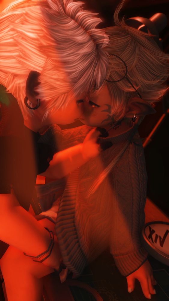 @kagurahavi and oly working on something idk (with their tongues)