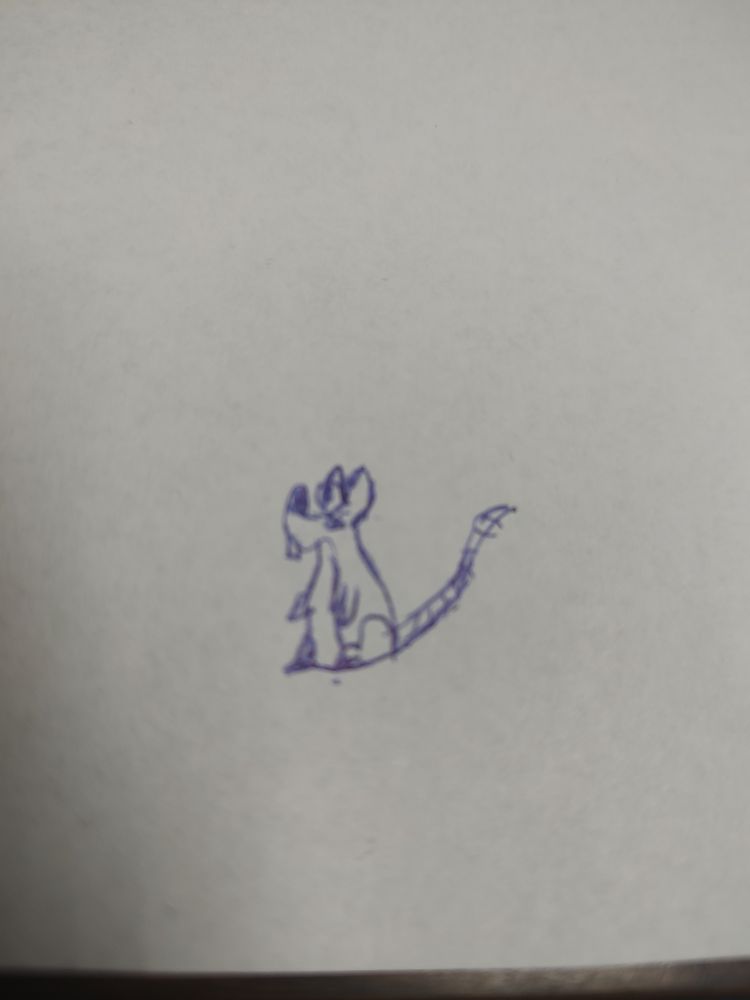 Cute little cartoon styled rat