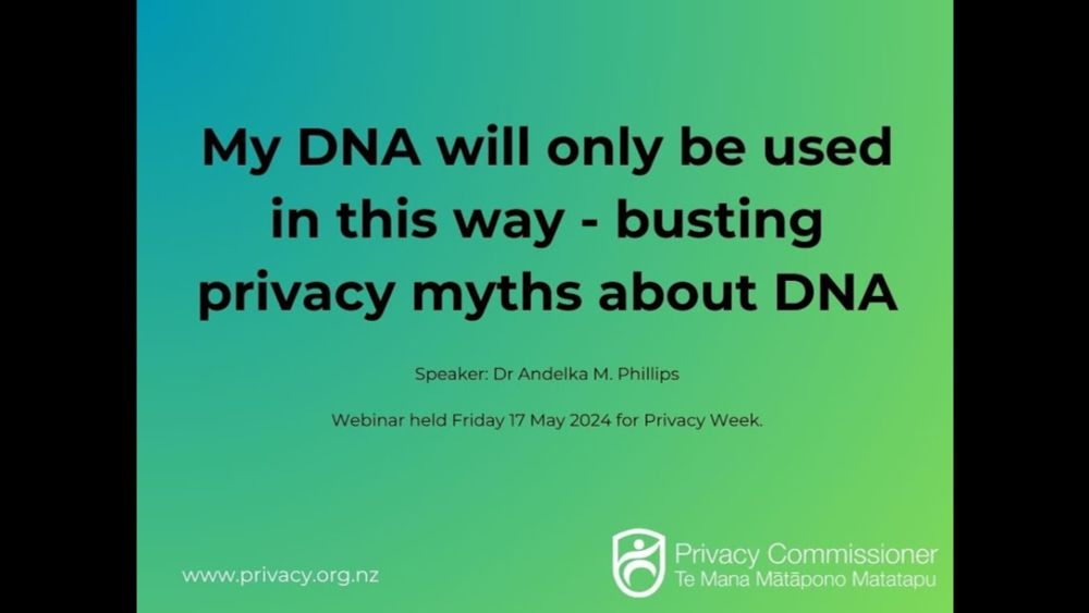 My DNA will only be used in this way - busting privacy myths about DNA