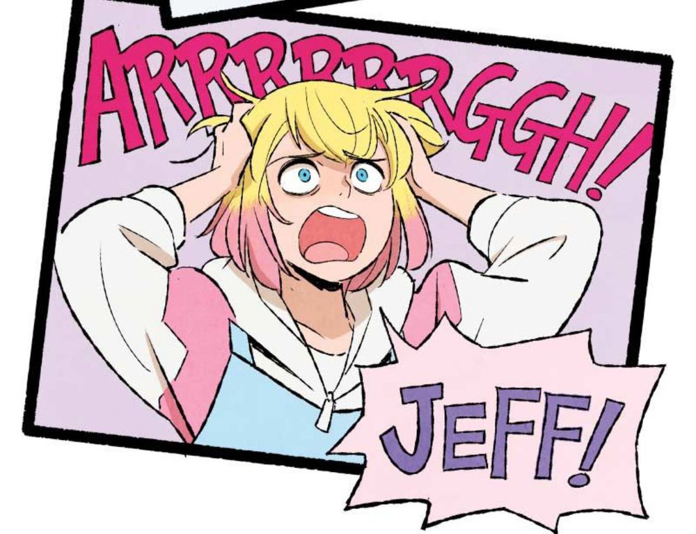Gwenpool yelling about Jeff