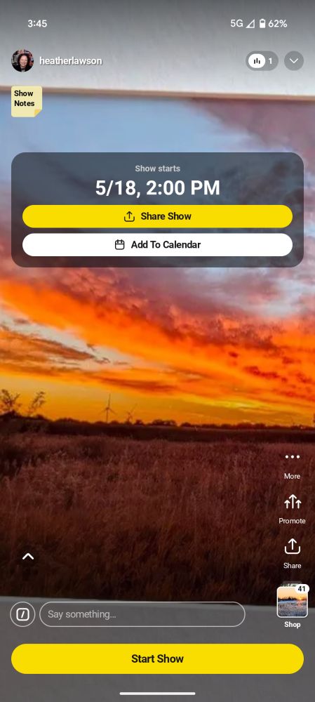 Photography show on Whatnot announcement 