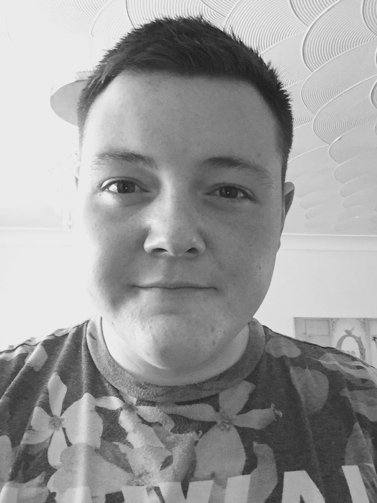 Me 10 years ago, in black and white 